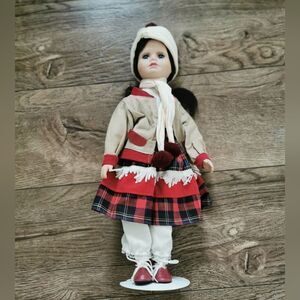 Porcelain ski doll